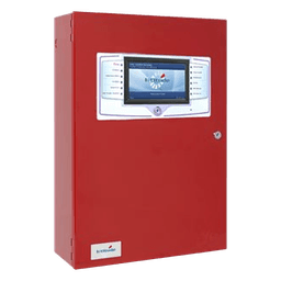 Panel De Detección Incendio Modular Direccionable, C/2 lazos SLC, Expandible hasta 8 Lazos SLC,  En Inglés, Fuente 10.25A a 115V Voltaje Automático, Color Rojo, Serie FireNET L@titude (0101-01420)