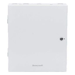 Controlador de acceso IP para 4 puertas con caja metálica, fuente de alimentación y batería incluidas, compatible OSDP v2 y Wiegand