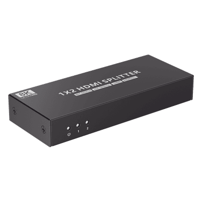 Splitter HDMI 1x2 | Velocidad de trasmisión 48 Gbps| Resolución 8k | Salida de audio| HDCP 2.3