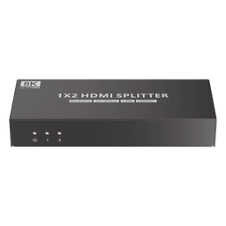 Splitter HDMI 1x2 | Velocidad de trasmisión 48 Gbps| Resolución 8k | Salida de audio| HDCP 2.3