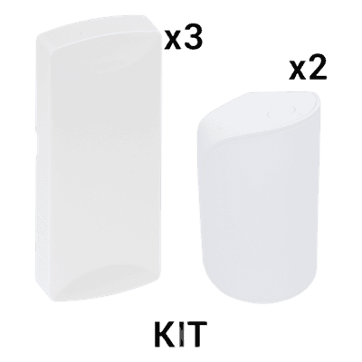 KIT Básico Sensores Inalámbricos - Incluye 3 Contactos Magnéticos y 2 PIR - Compatibles con DSC