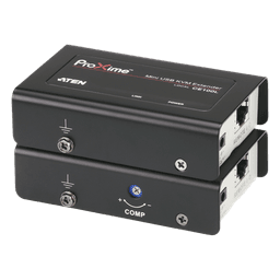 Extensor KVM USB | Acceso remoto PC | Hasta 100 m Cat5e | 1920x1200 | Protección ESD | Ajuste deskew