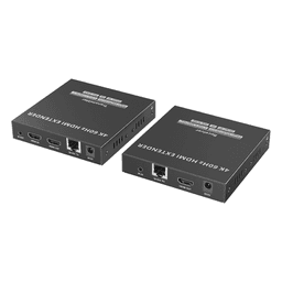Kit Extensor HDMI para distancias de 120 metros | Soporta resolución 4K @60Hz | Cat 6, 6a y 7 | Salida Loop en el Tx para visualización local | Soporta control remoto del equi