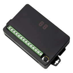 Receptor RF de 4 Canales / Alcance Hasta 80 Metros / Pulso Temporizado 0.5-99 Segundos o 1-99 Minutos