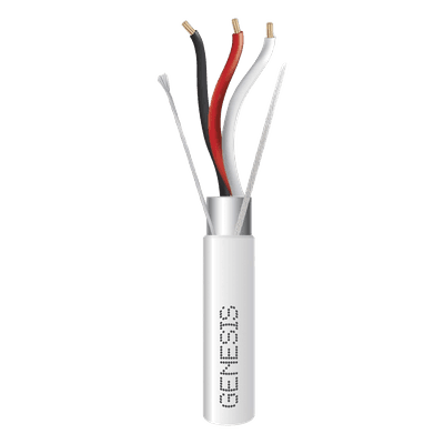 Bobina de 305 Metros (1000 Pies) de Cable 3 x 18 AWG / Plenum / BLINDADO / Tipo FPLP, CMP, CL3P / Color Natural / Para Aplicaciones en Sistemas de Seguridad, Audio, Control y Otras Aplicaciones