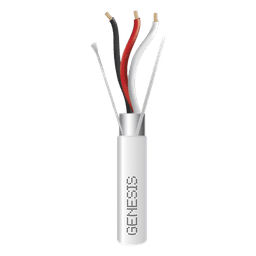 Bobina de 305 Metros (1000 Pies) de Cable 3 x 18 AWG / Plenum / BLINDADO / Tipo FPLP, CMP, CL3P / Color Natural / Para Aplicaciones en Sistemas de Seguridad, Audio, Control y Otras Aplicaciones