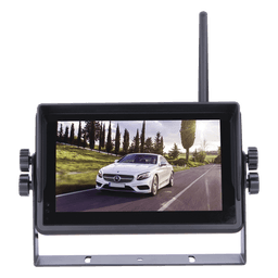 Sistema Profesional Inalámbrico de Cámara de Reversa Infrarroja y Monitor Touch de 7" para Vehículos de Trabajo y Montacargas 