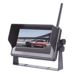 Sistema Profesional Inalámbrico de Cámara de Reversa Infrarroja y Monitor Touch de 7" para Vehículos de Trabajo y Montacargas 