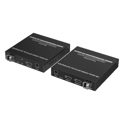 Kit extensor por fibra óptica | Hasta 40 kilómetros|  4K@60Hz | con IR | RS232