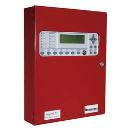 Panel De Detección De Incendio, Direccionable, 1 Lazo SLC, 127 puntos/bases sonoras por lazo, En Ingles, No Dialer, No Tarjeta Red, Expandible a 2 Lazos SLC, Color Rojo, Estandar, 120V, Serie FireNET Plus® (0100-16340)