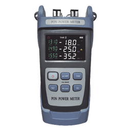Medidor de Potencia Óptica (OPM) para Fibra Óptica en Redes FTTx / Soporta 3 Longitudes de Onda: 1310nm, 1490nm y 1550nm / Rango de Medición de -40 a 25dBm