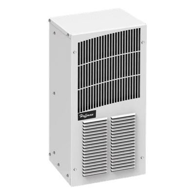 Aire Acondicionado Compacto Para Exterior, Uso en Gabinetes de Telecomunicaciones de Grado Industrial, Frío/Calor T20, 2000 BTU, 115 Vca, de Acero, Color Gris