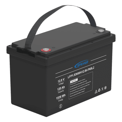 Batería de Litio LiFePO4 Ciclo Profundo 12.8Vcc, 120 Ah, 1.53Kwh, para Exterior, Libre de Mantenimiento