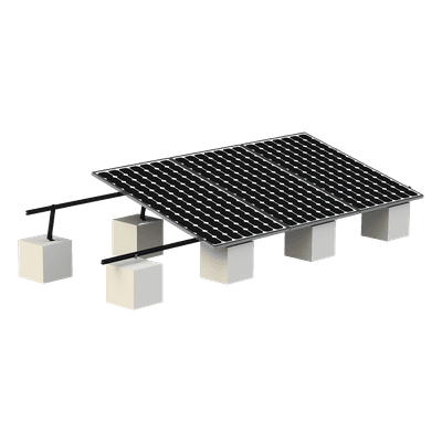 Montaje para Panel Solar, Riel "8" de 5400mm para Módulos con Espesor de 30-35mm, Velocidad de Viento Máx. 136km/h (20° a 45°) Con Anodizado Negro