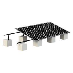 Montaje para Panel Solar, Riel "8" de 5400mm para Módulos con Espesor de 30-35mm, Velocidad de Viento Máx. 136km/h (20° a 45°) Con Anodizado Negro