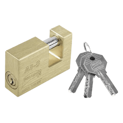 Candado para Cortina  #9 / Opera con 11 pernos de combinación / Alta seguridad.