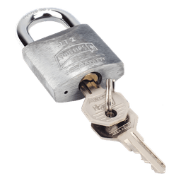 Candado Metálico de Gancho Corto / Acero Cementado Niquelado / Llave PH-32 / 4 Pernos de Combinación / Anti-Palanca / Barreno para Agua