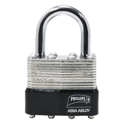 Candado Laminado 40 /  Llave Master con 4 Pernos de Combinación /Posee Doble Cerrojo para brindar Mayor Seguridad.