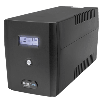 UPS 1500VA/900 W Pantalla LCD / Línea Interactiva 120Vca / 8 tomas 5-15R (6 Respaldadas) / Regulación de Voltaje / Protección RJ45