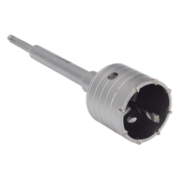 Broca Pasamuros SDS, Sacabocado para Concreto de 65mm con Extensión de 220mm 