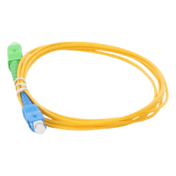 Jumper de Fibra Óptica Monomodo SC/APC-SC/UPC Simplex de 2 Metros (6.56 Pies), 2mm