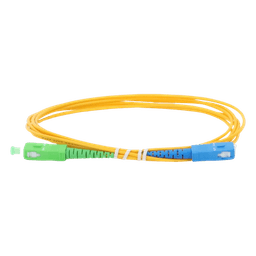 Jumper de Fibra Óptica Monomodo SC/APC-SC/UPC Simplex de 2 Metros (6.56 Pies), 2mm