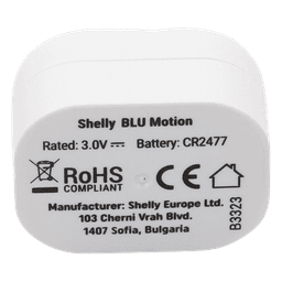 Sensor de movimiento inteligente e inalámbrico, integrable a la App Shelly necesario ShellyPRO o PLUS