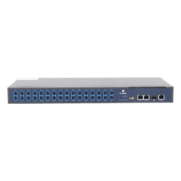 OLT de 1 GPON puerto con Splitter de 1 a 32 SC/UPC Incluido  + 3 puertos Uplink (2 puertos Gigabit Ethernet + 1 puerto SFP/SFP+) , hasta 128 ONUS
