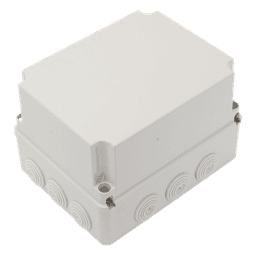 Caja Derivación-Conexión de Plástico (190 X 240 X 165 mm) con 12 Glándulas de Goma. Para Instalaciones Comerciales, Residenciales e Industriales. Incluye Tornillería para su Tapa. Funciona También como Registro.