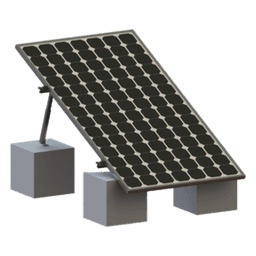 Montaje para Panel Solar, Riel "8" de 1400mm para Módulos con Espesor de 35mm, Velocidad de Viento Máx. 136km/h (20° a 45°)