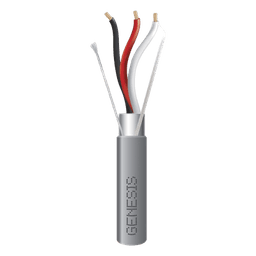 Carrete de 305 Metros (1000 Pies) de Cable / 3 x 16 AWG / Riser / Blindado / Tipo CMR-CL3R-FPLR-FT4 / Color Gris / Aplicaciones de Alarmas de Intrusión/Control de Acceso/ Automatización / Interfonos y Tv Porteros
