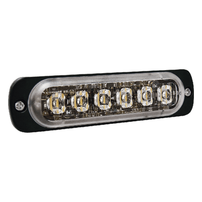 Luz Auxiliar de 6 LED, Azul, Lente Transparente, SAE