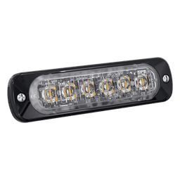Luz Auxiliar de 6 LED, Azul, Lente Transparente, SAE