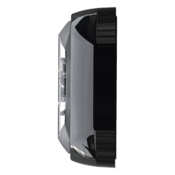 Luz Auxiliar de 18 LED, Tricolor Rojo/Blanco/Azul, Lente Transparente, Bisel Negro, SAE