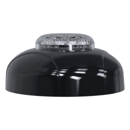 Estrobo Oculto de 12 LED, Rojo/Azul, Lente Transparente, Bisel Negro