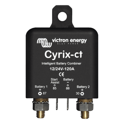 Cyrix-CT 12/24 V 120 A / Combinador Inteligente de Baterías en Vehículos y Embarcaciones