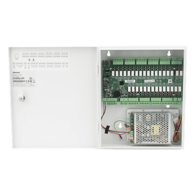 Controlador de Elevador IP Para 32 Pisos / Gestión 100% en la Nube / Interfaz Web / Pases Temporales desde App / Activación de Pisos desde App/ Wiegand / POE / 20,000 Tarjetas /100,000 Eventos / Compatible con Videoporteros Akuvox