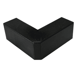 Esquinero Exterior Color Negro de PVC Auto Axtinguible, Para Canaleta TMK-1720-N-CC (5210-02003)