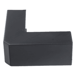 Esquinero Exterior Color Negro de PVC Auto Axtinguible, Para Canaleta TMK-1720-N-CC (5210-02003)