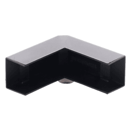 Esquinero Exterior Color Negro de PVC Auto Axtinguible, Para Canaleta TMK-1720-N-CC (5210-02003)