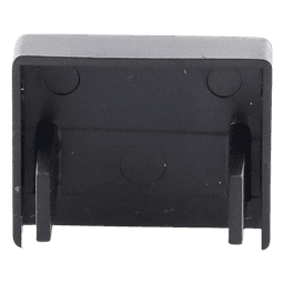 Tapa Final en Color Negro de PVC Auto Extinguible, Para Canaleta TMK-1720-N-CC (5290-02003)