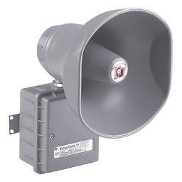 Altavoz amplificado  SelecTone® de 15 W, para ubicaciones peligrosas Aprobado por CSFM y listado UL y cUL , 120 Vca, gris