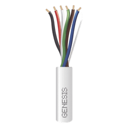 Carrete de 305 Metros (1000 Pies) / Cable de Cobre / 6 x 18 AWG / Plenum / Para Interior / Color Blanco / Para Aplicaciones de Alarmas de Intrusión/Control de Acceso/ Automatización / Interfonos y Tv Porteros