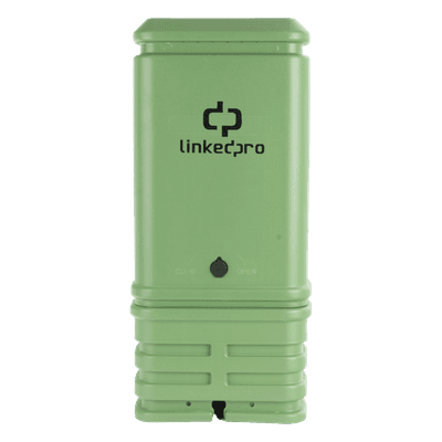 Pedestal para Cajas de Empalme de Fibra Óptica Tipo Cubo Color Verde con Bracket Estándar (No Incluye Caja de Empalme)