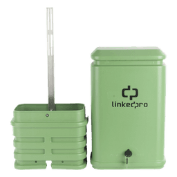 Pedestal para Cajas de Empalme de Fibra Óptica Tipo Cubo Color Verde con Bracket Estándar (No Incluye Caja de Empalme)