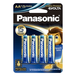Batería Alcalina AA 1.5V EVOLTA / No recargable / Paquete 4 baterias 