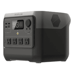 EcoFlow River 2 Pro | Estación de Energía Portátil 768Wh Litio LFP / 4 AC 800W (Max. 1600W) / 1 USB-C 100W / 3 USB -A 12W / Cargador de Coche 10A, 126W Max. / Conectividad WiFi y Bluetooth (App) / Carga Solar 220W Max.