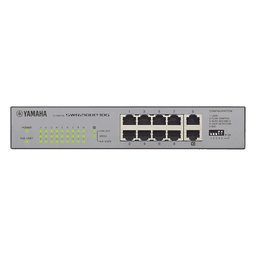 SWITCH DE RED POE 10 PUERTOS OPTIMIZADO P/ REDES DANTE