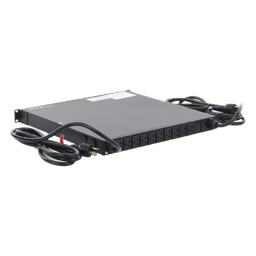 PDU Monitoreable de Transferencia Automática ATS (Fuente Redundante), Con 10 Salidas 5-15R,   Enchufes de Entrada L5-20P, Instalación Horizontal de 19in, 1UR, 20 Amp, 120 Vca 