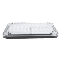 Luz de Advertencia LED / 9x7" / Bicolor Rojo/Claro / 104 LED / 12 VCC / 10 Patrones de Destello